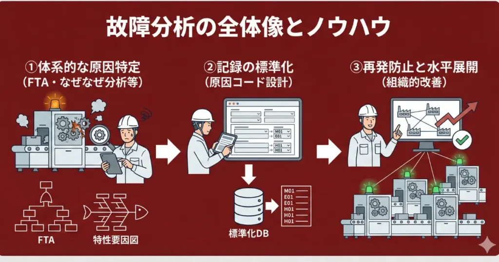 故障分析のやり方：原因コード設計と再発防止