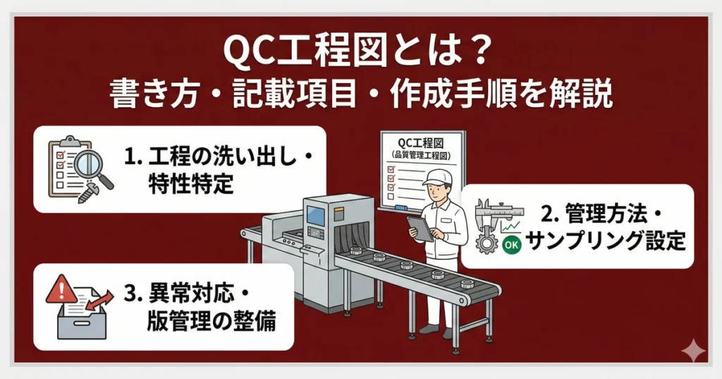 QC工程図とは？書き方・記載項目・作成手順を製造業向けに解説